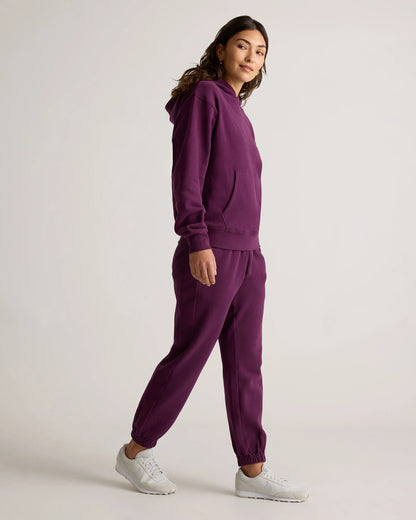 Organic Heavyweight Fleece Boyfriend Sweatpants - XS / Heather Grey