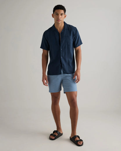 Italian Swim Trunks - 7" - XS / Navy Diamond Geo