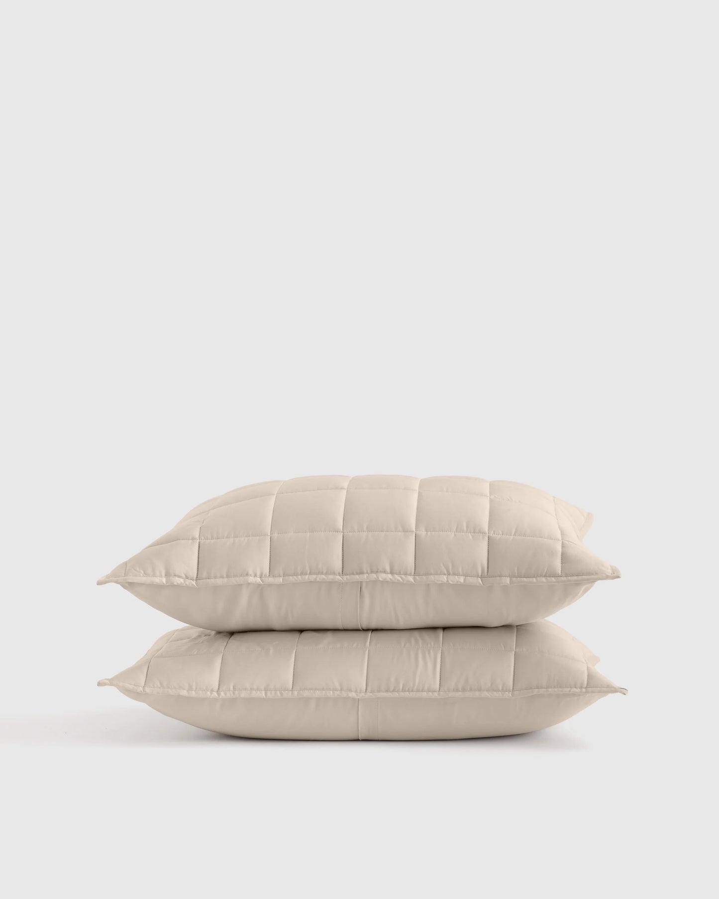Bamboo Box Quilted Sham Set - Standard / Sage