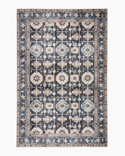 Calder Washable Rug - 3'9" x 5'6" / Navy