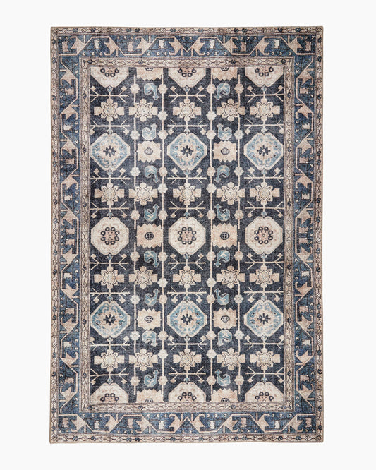 Calder Washable Rug - 3'9" x 5'6" / Navy
