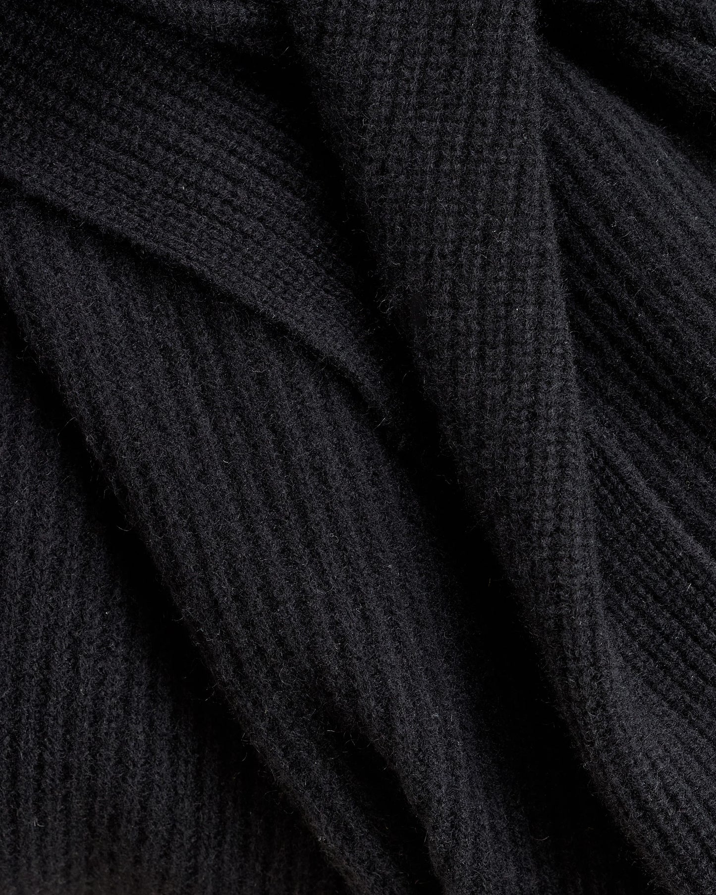 Ribbed Knit Cashmere Throw - 50x70 / Oatmeal