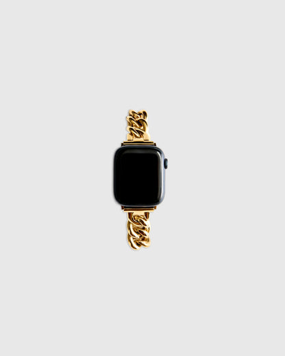 Stainless Steel Bracelet Chain Smartwatch Band - 38mm - 42mm / Gold