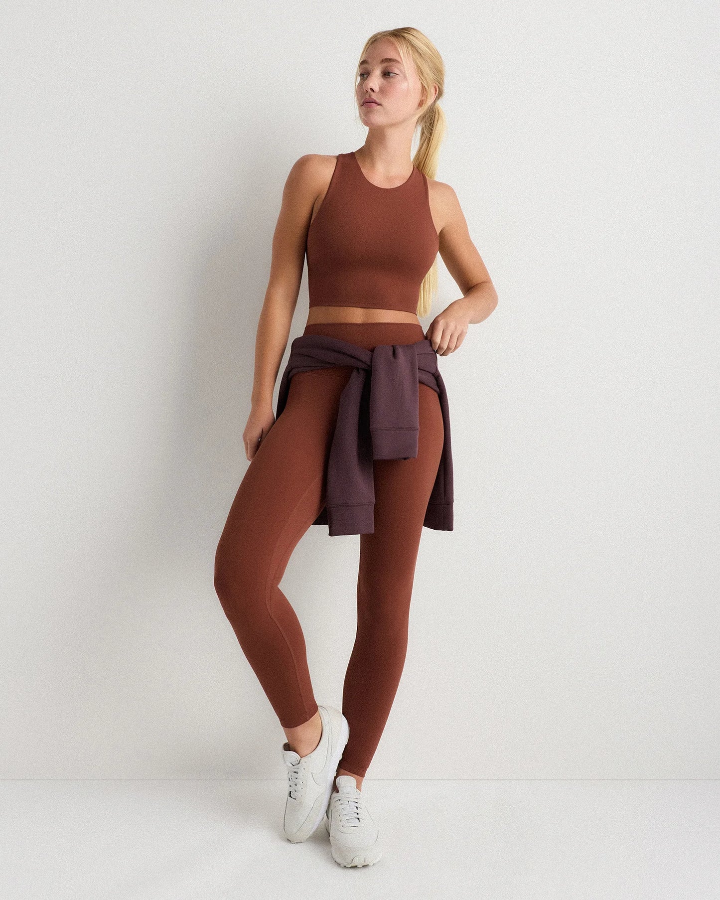 Ultra-Form High-Neck Cropped Tank - XS / Black Camo