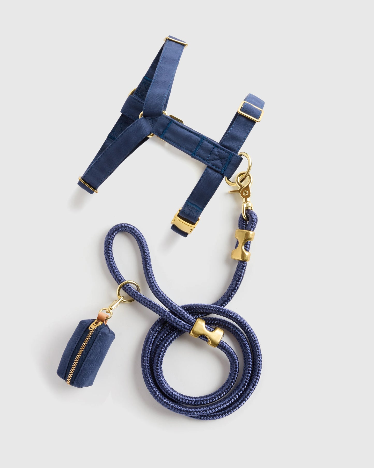 100% Cotton-Wrapped Nylon Dog Harness Walk Kit - XS / Ruby