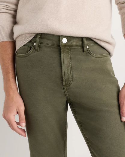 French Terry 5-Pocket Pants - Slim - 30X30 / Bayberry Olive