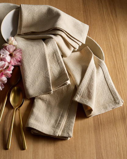 Organic Cotton Napkins - One Size / Warm White