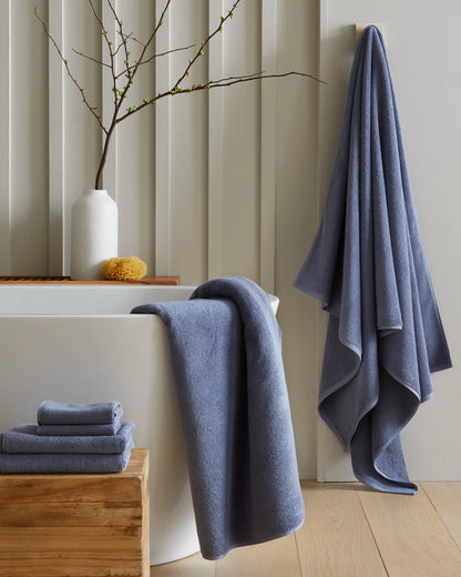 Turkish Ribbed Quick Dry Bath Towel Bundle - One Size / White
