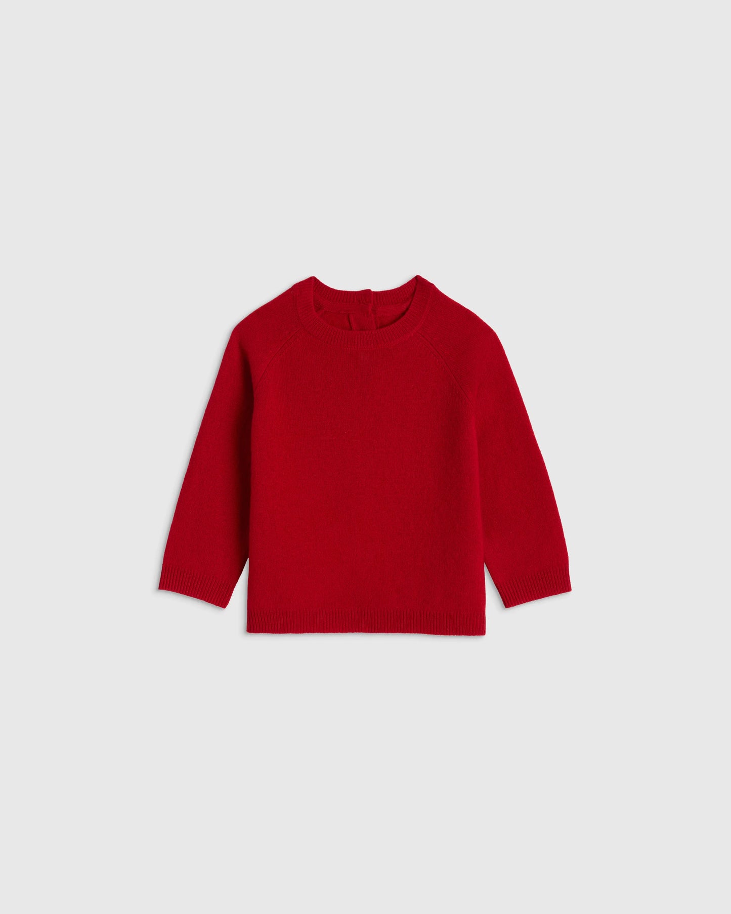 Washable Cashmere Crewneck Sweater - 0-3M / Varsity Red