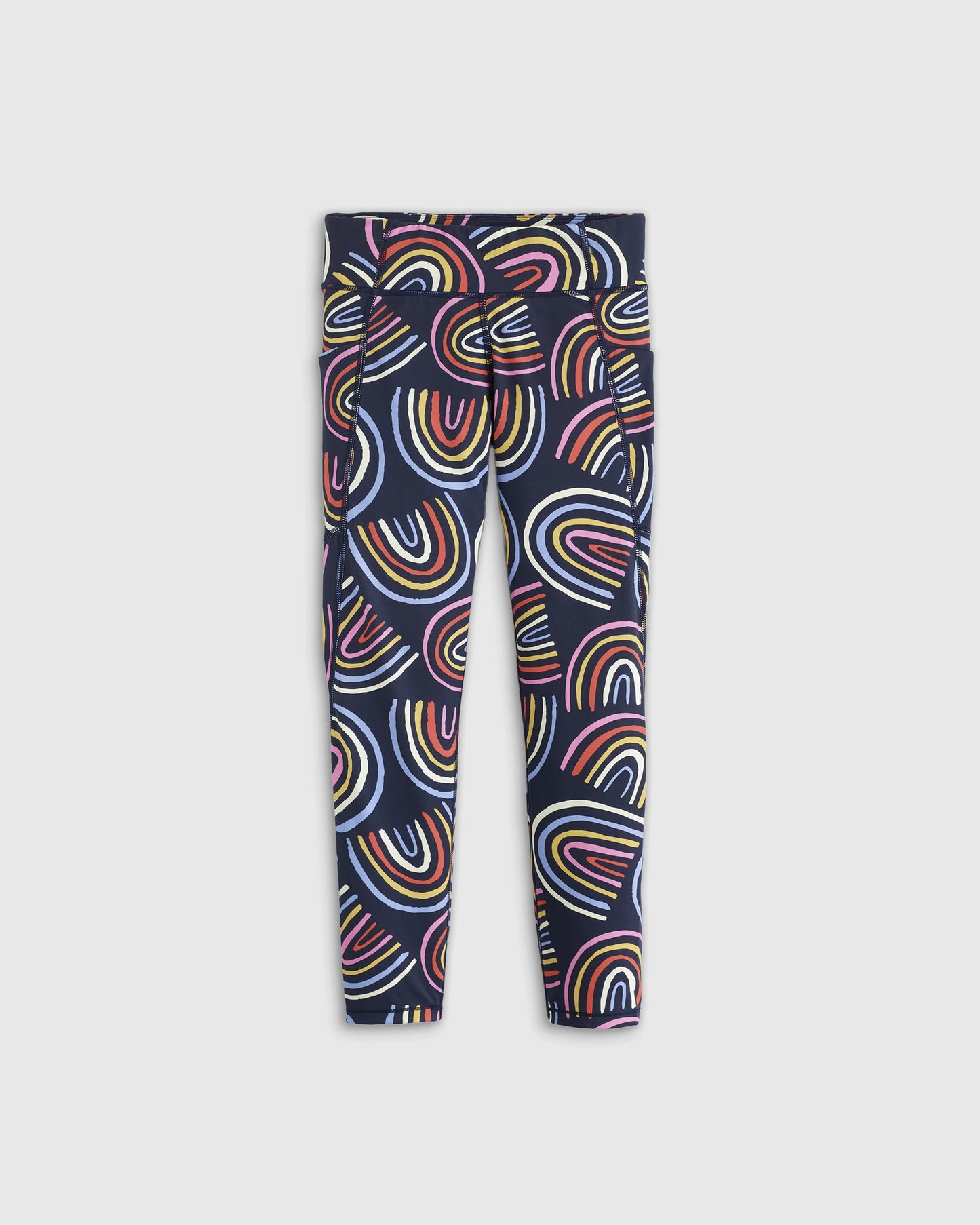 Girls Ultra-Form Active Pocket Leggings 2-Pack - 2T / Multi Rainbow/Black