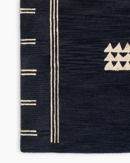 Kingsley Hand-Tufted Wool Rug - 2' x 3' / Navy