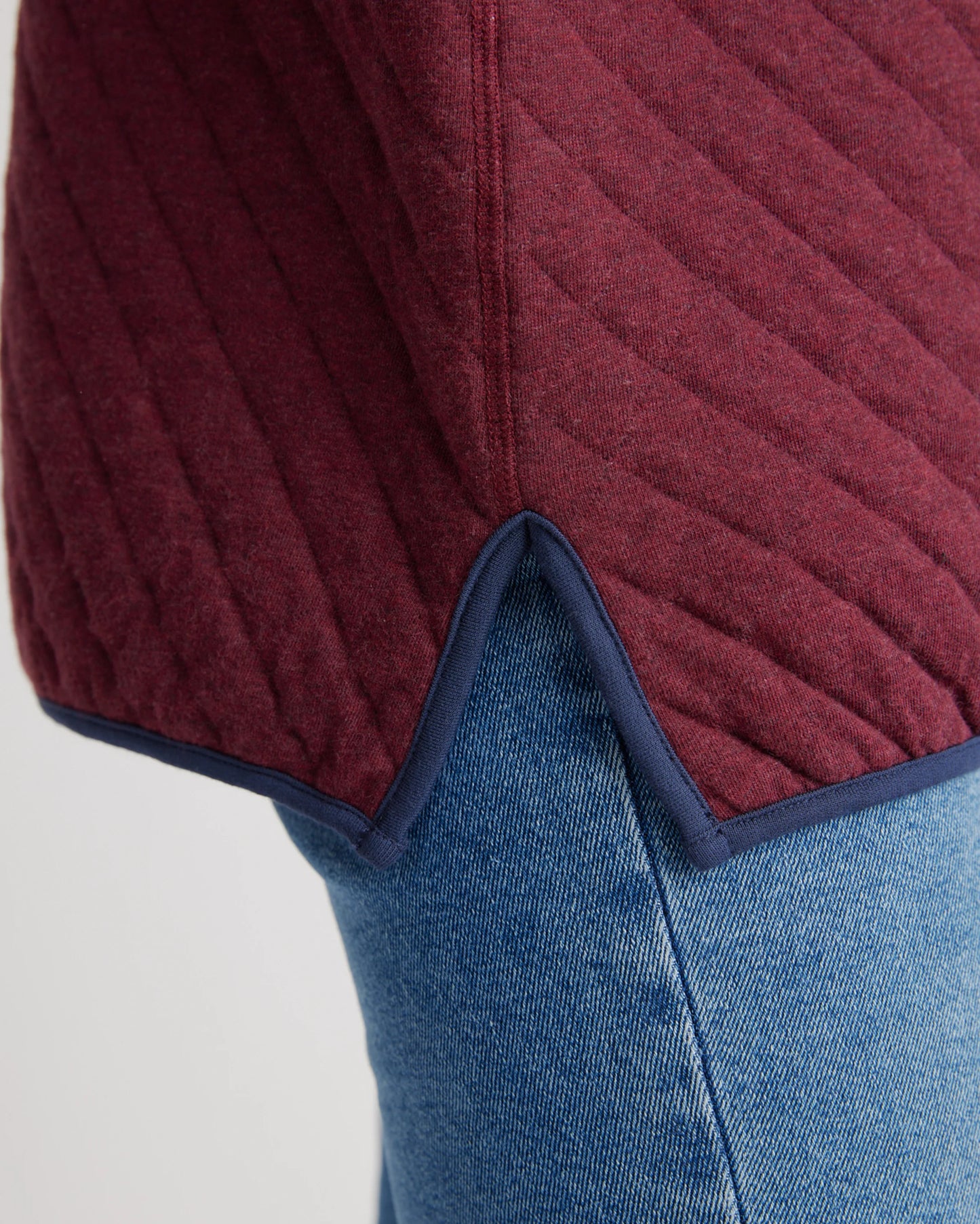 Reversible Quilted Pullover - XS / Charcoal/Grey
