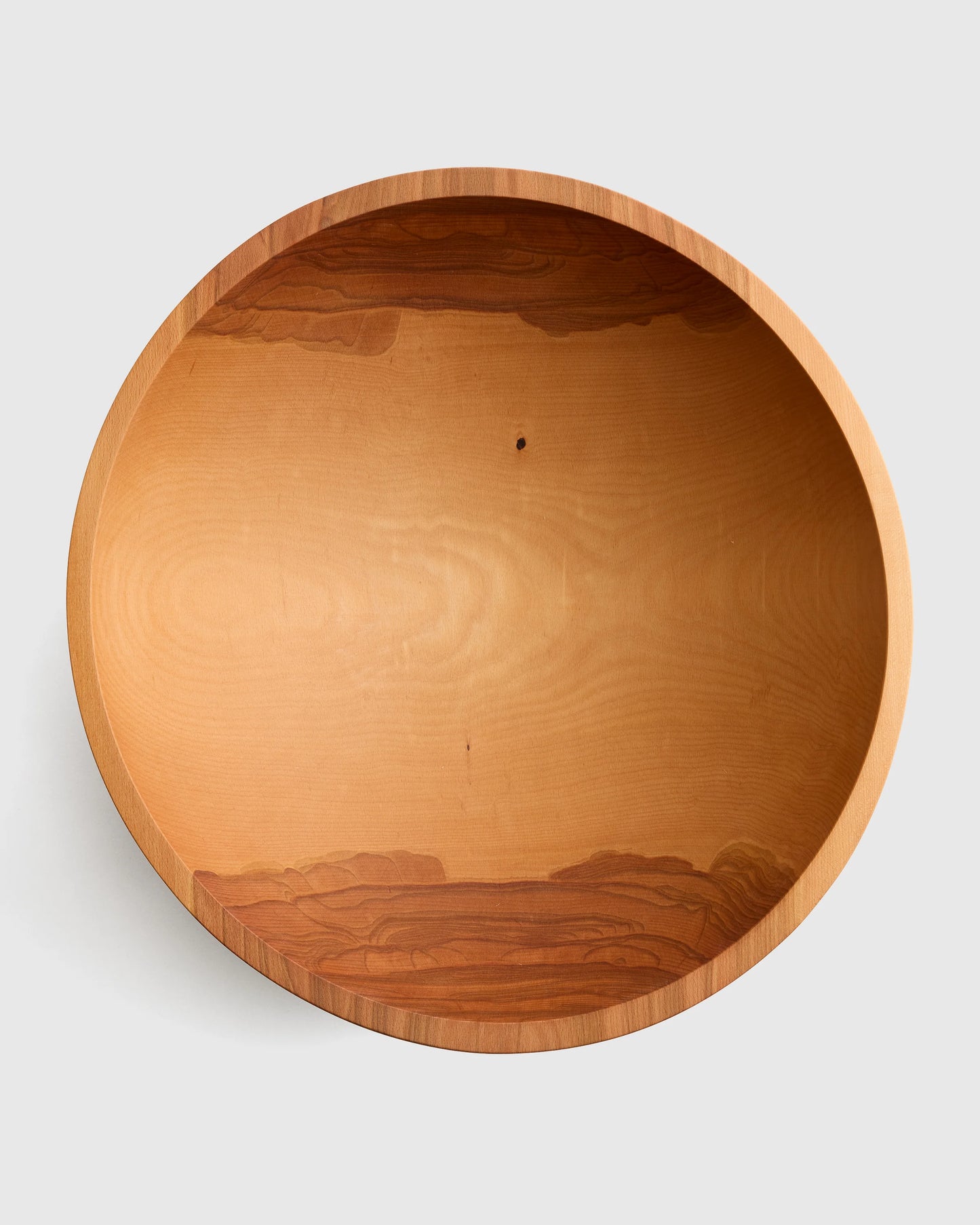 Handcrafted XL Wooden Serving Bowl, 17" - One Size / Beech Wood