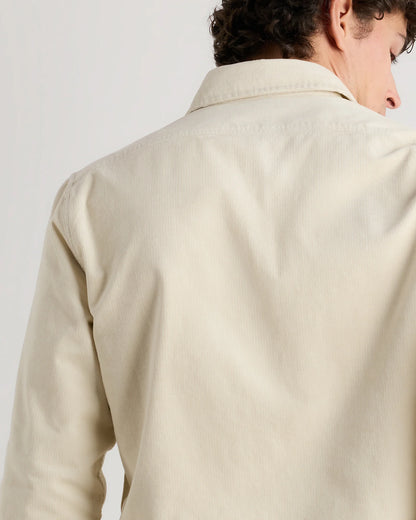 Organic Stretch Corduroy Utility Shirt - S / Dark Khaki
