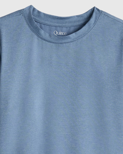Flowknit Breeze Tee - 6 / Heather Dewstone Blue