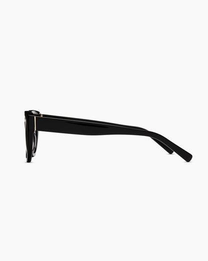 Capri Polarized Acetate Sunglasses - Standard / Black with Grey Gradient lens