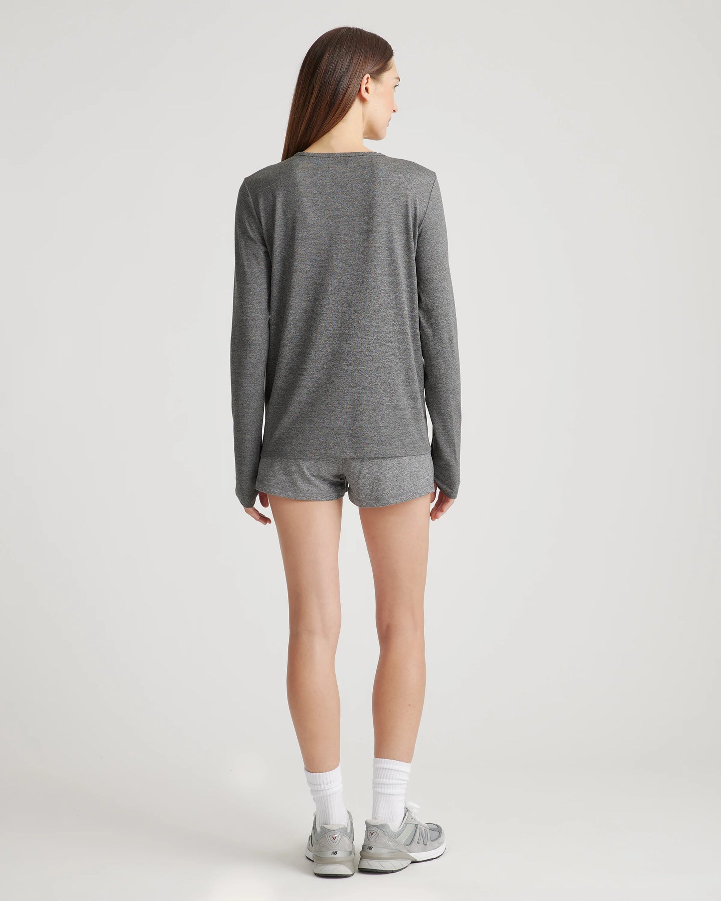 Flowknit Breeze Long Sleeve Top - XS / Heather Deep Navy
