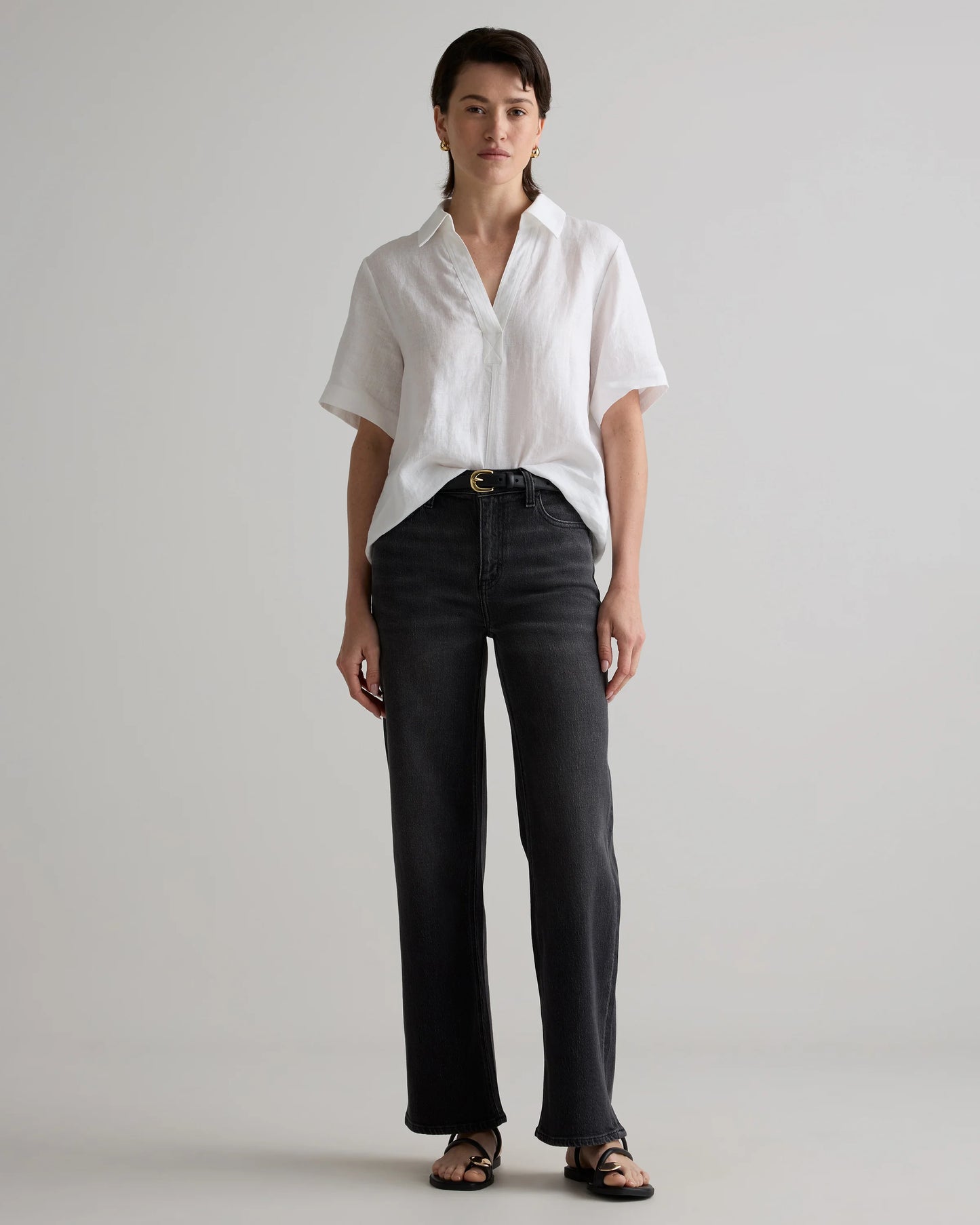 Bella Stretch Relaxed Straight Jeans - 24 / Atlantic Blue