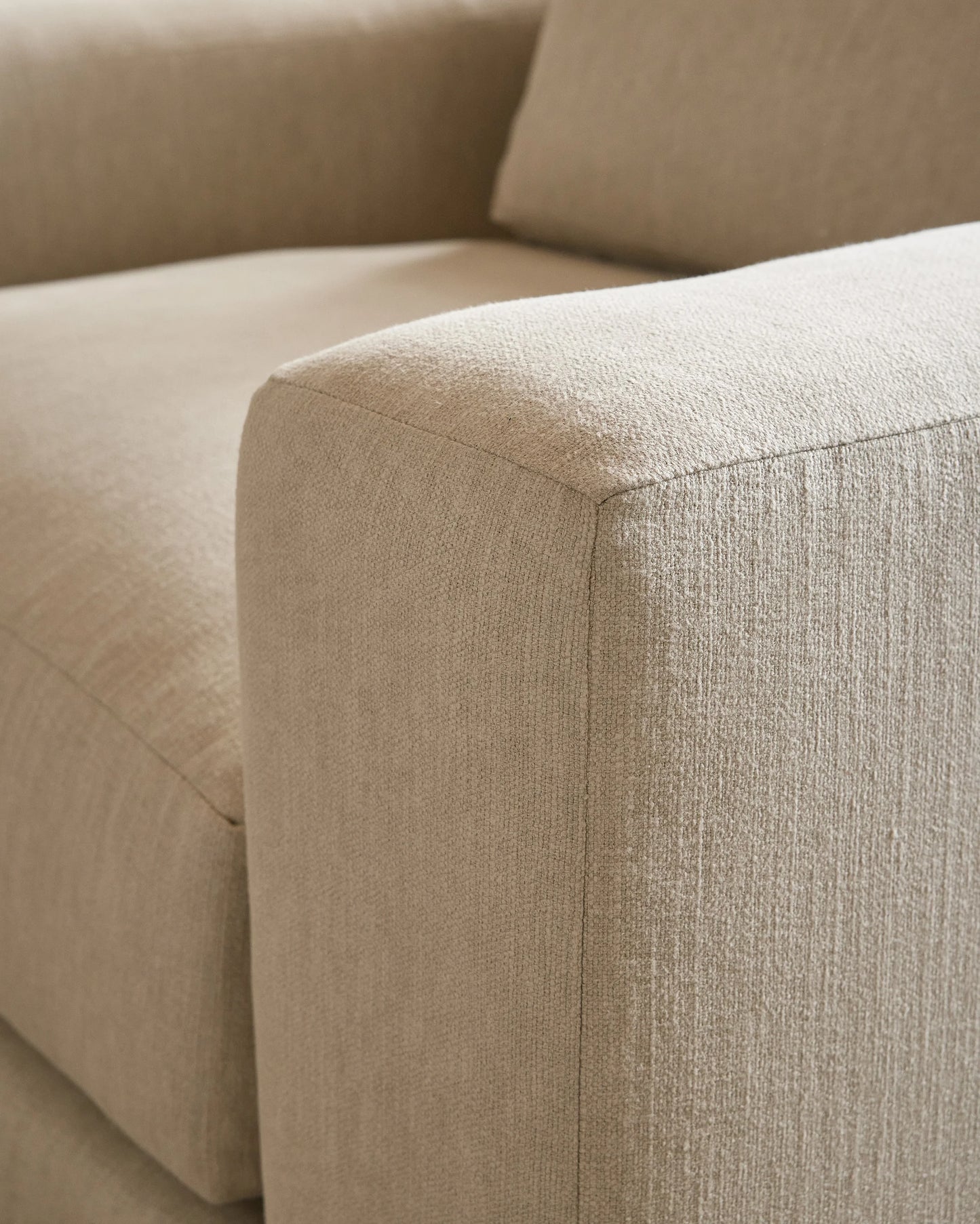 Ashford Deep Seat Chair and a Half in Performance Chenille Linen Blend - 46" / Snow