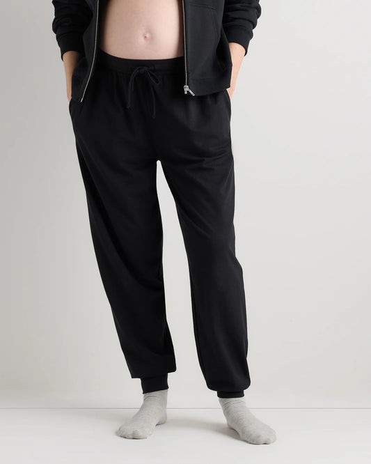 Dream Lounge Maternity Jogger - XS / Bold Black