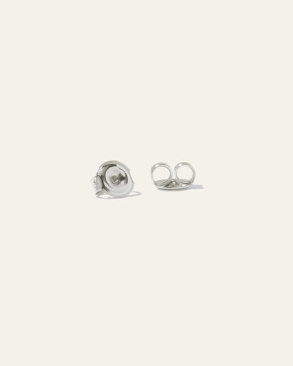 14K Gold Pave Diamond Round Studs - One Size / Yellow Gold