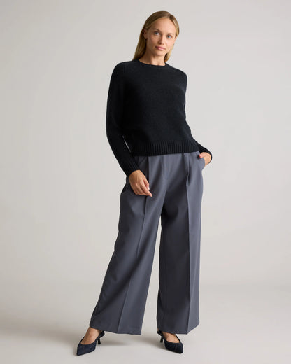 Luxe Baby Cashmere Crewneck Sweater - XS / Creamy Cortado