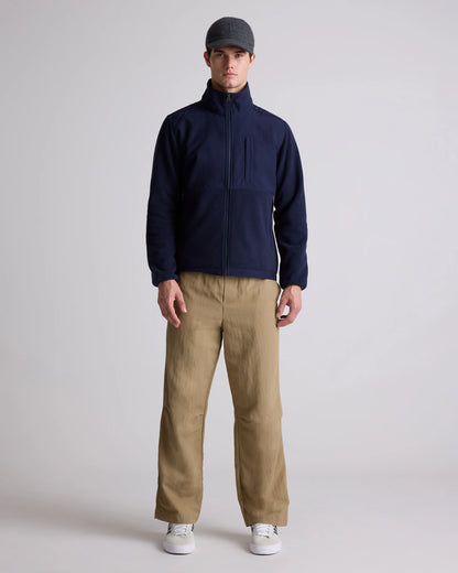Polar Fleece Full-Zip Jacket - S / Gravel/Bold Black
