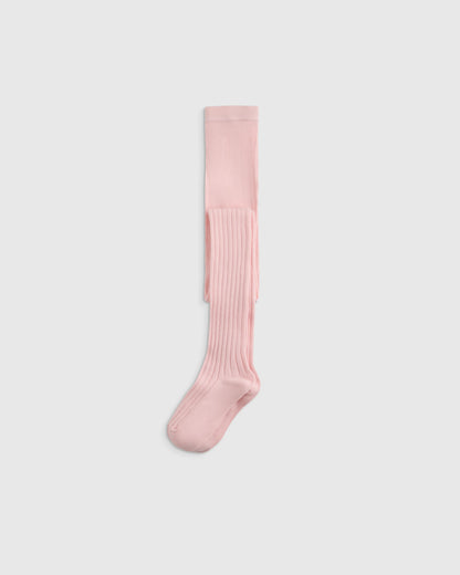 Organic Cotton Rib Tights (2-pack) - 6-7Y / Ivory