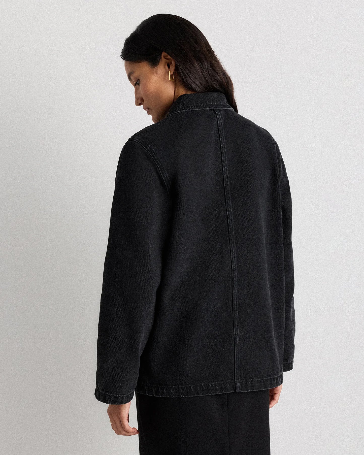 100% Organic Cotton Denim Chore Jacket - XS / Indigo Blue