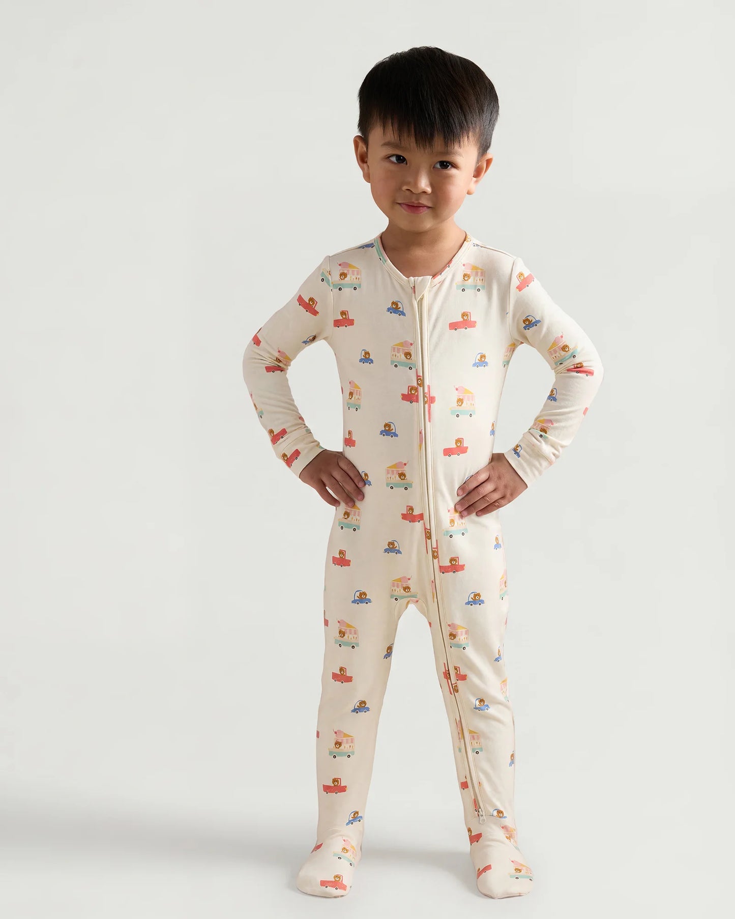 Bamboo Footie Pajama - 2T / Ice Cream Bears