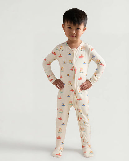 Bamboo Footie Pajama - 2T / Ice Cream Bears