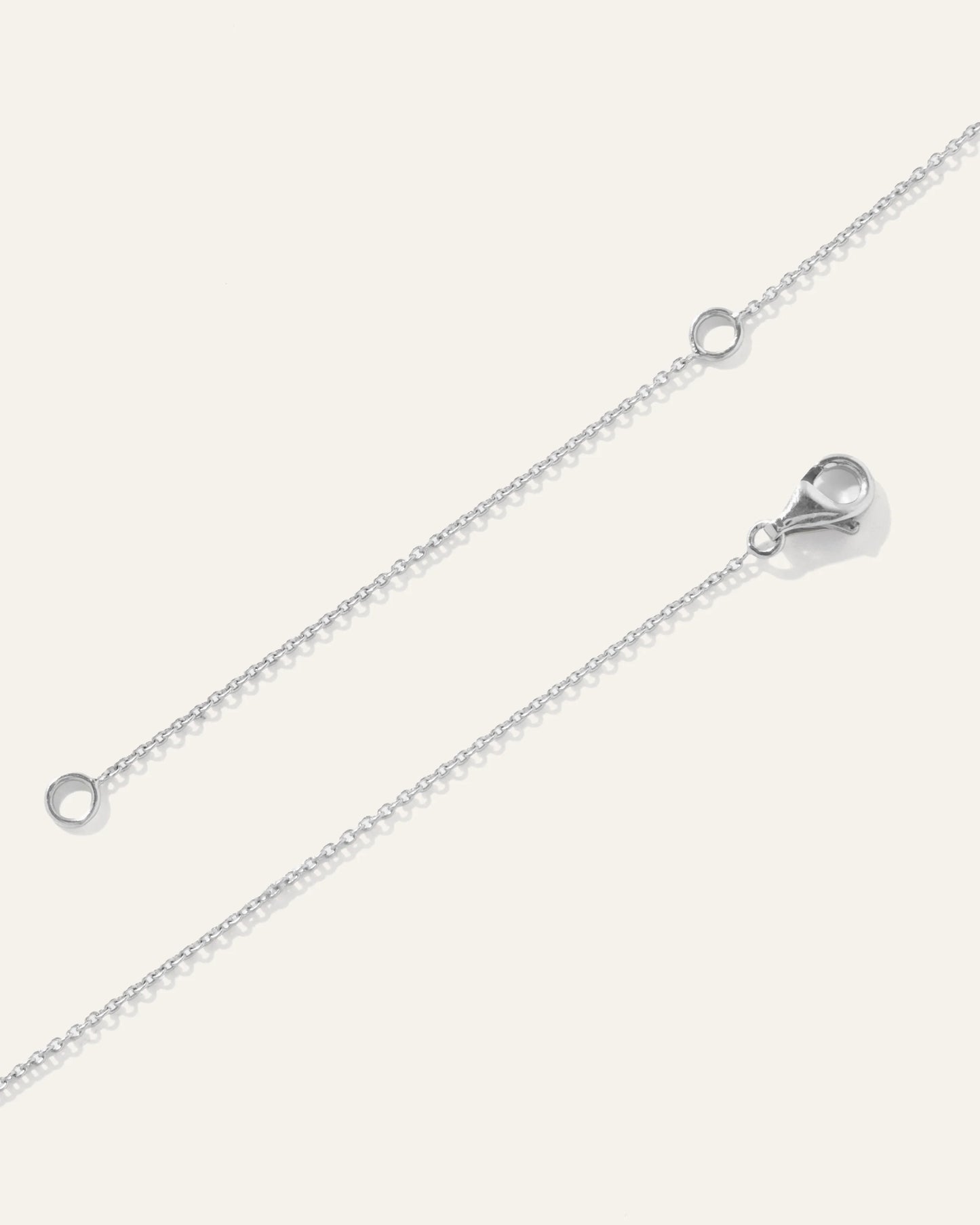 14K Gold Diamond Baguette Bar Necklace - One Size / White Gold