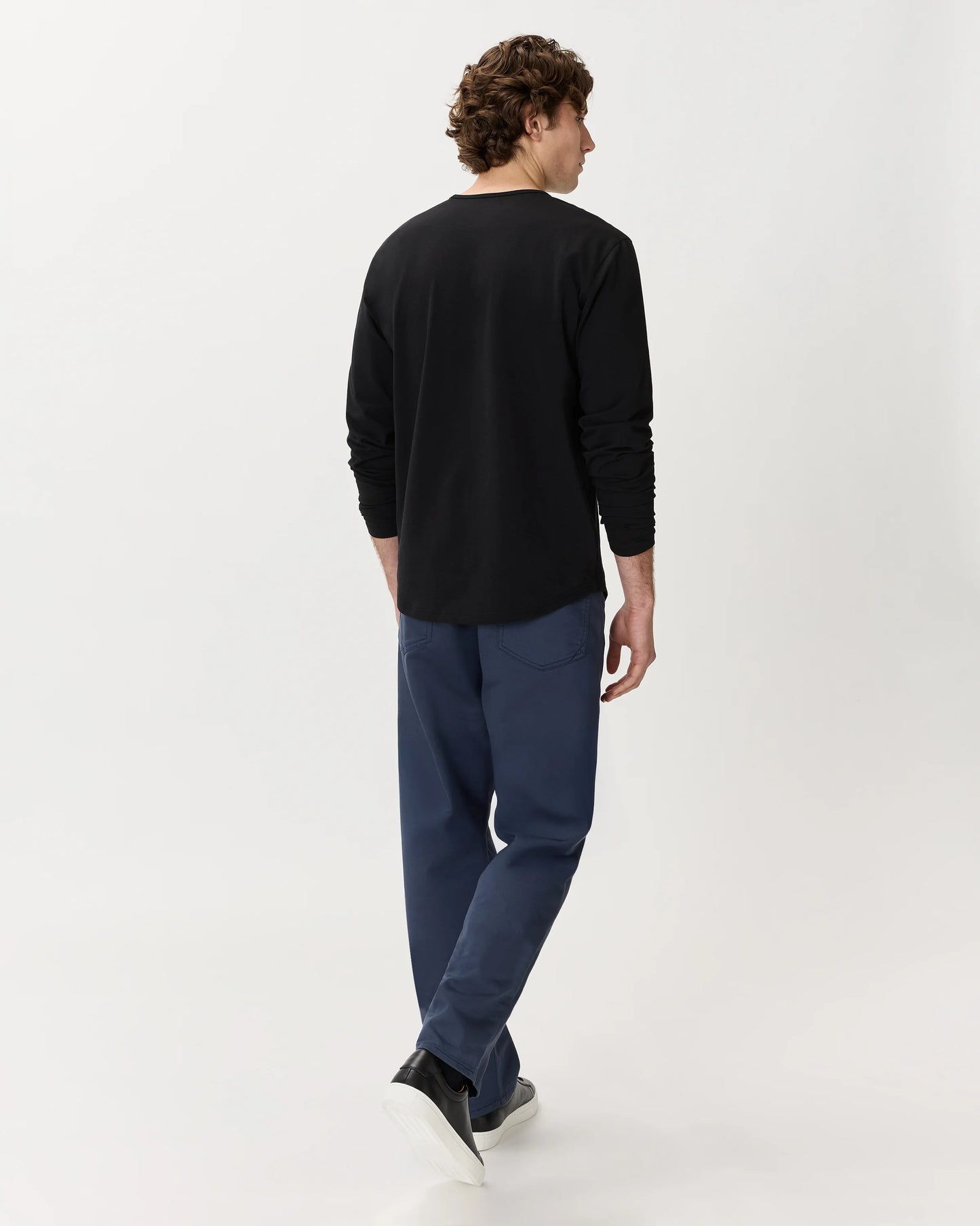 Flex Curve Long Sleeve Tee (3-Pack) - S / Black
