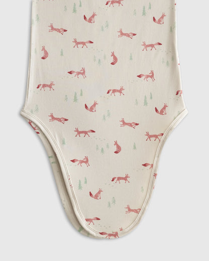 Bamboo Gown, Hat & Swaddle Layette Set - One Size / Fox