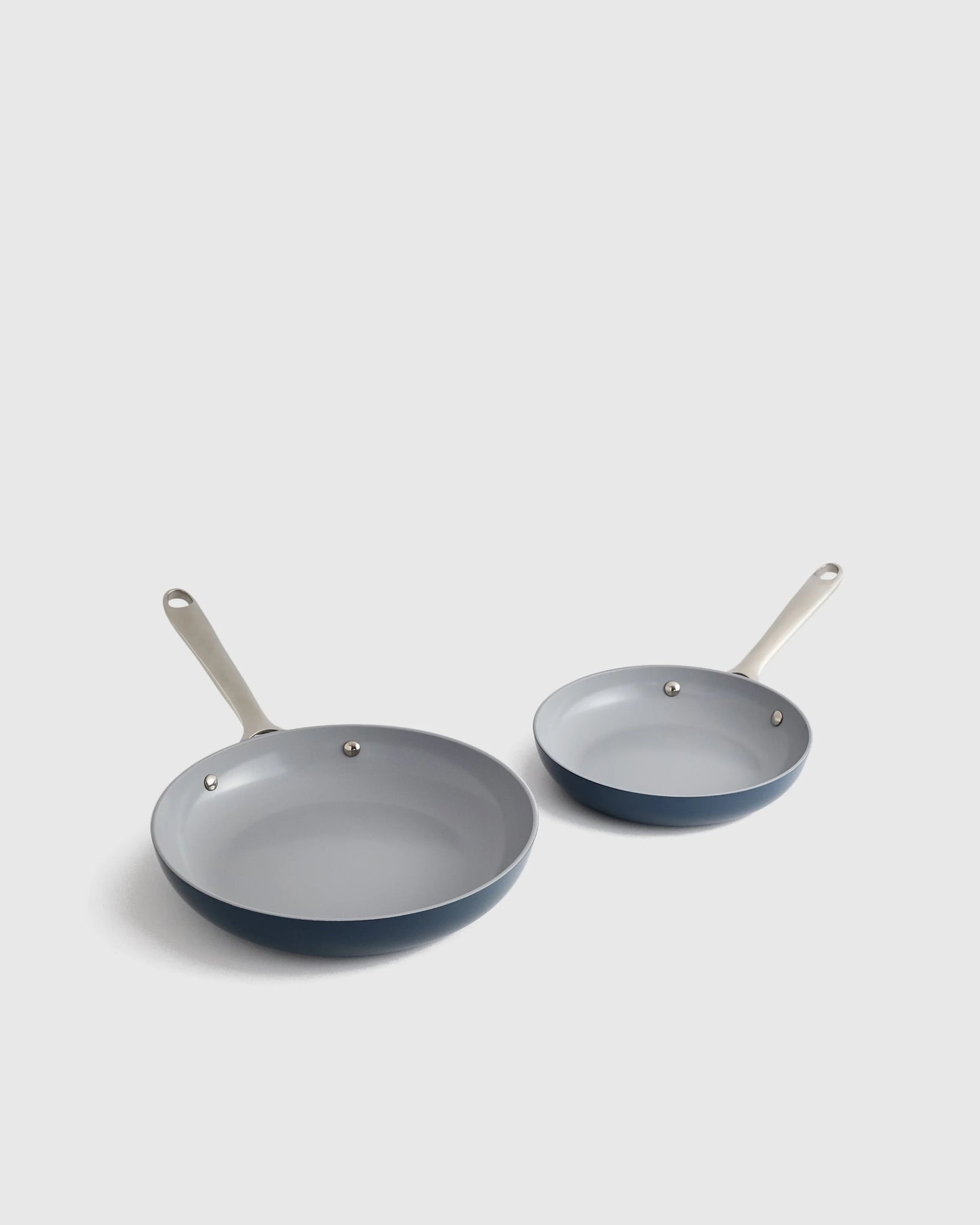 Ceramic Nonstick Frying Pan Set - One Size / Navy