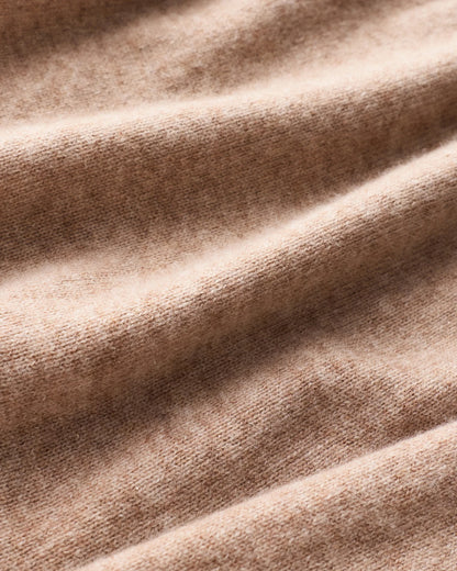 Mongolian Cashmere Shrunken Crewneck Sweater - XS / Ivory