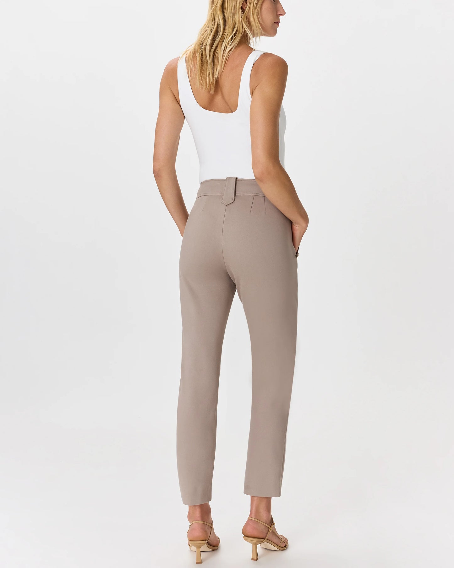 Ultra-Stretch Ponte Straight Leg Mariner Pants - XS / Morel Grey