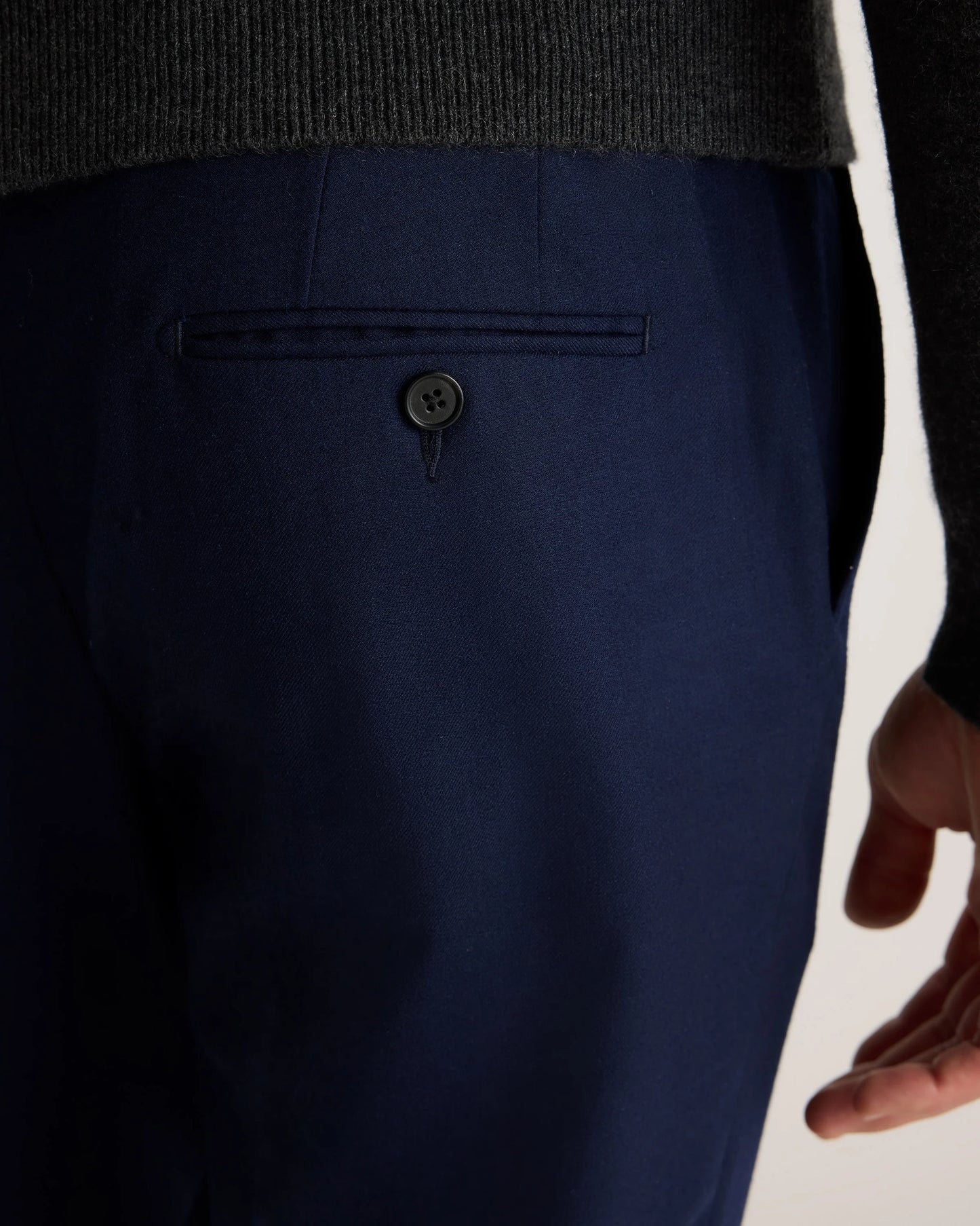 Stretch Wool Dress Pants - Slim - 30X30 / Grey Melange