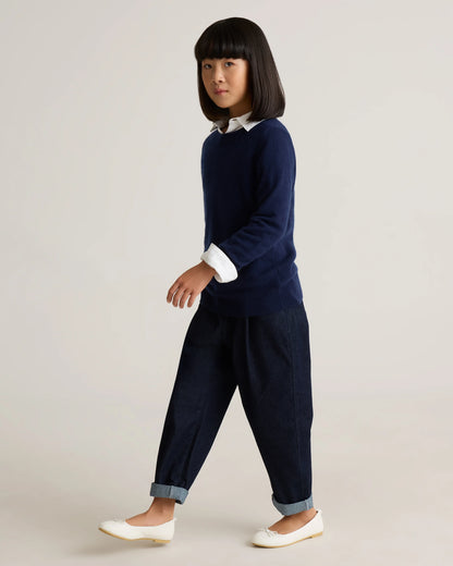 Washable Cashmere Crewneck Sweater - 6 / Heather Grey