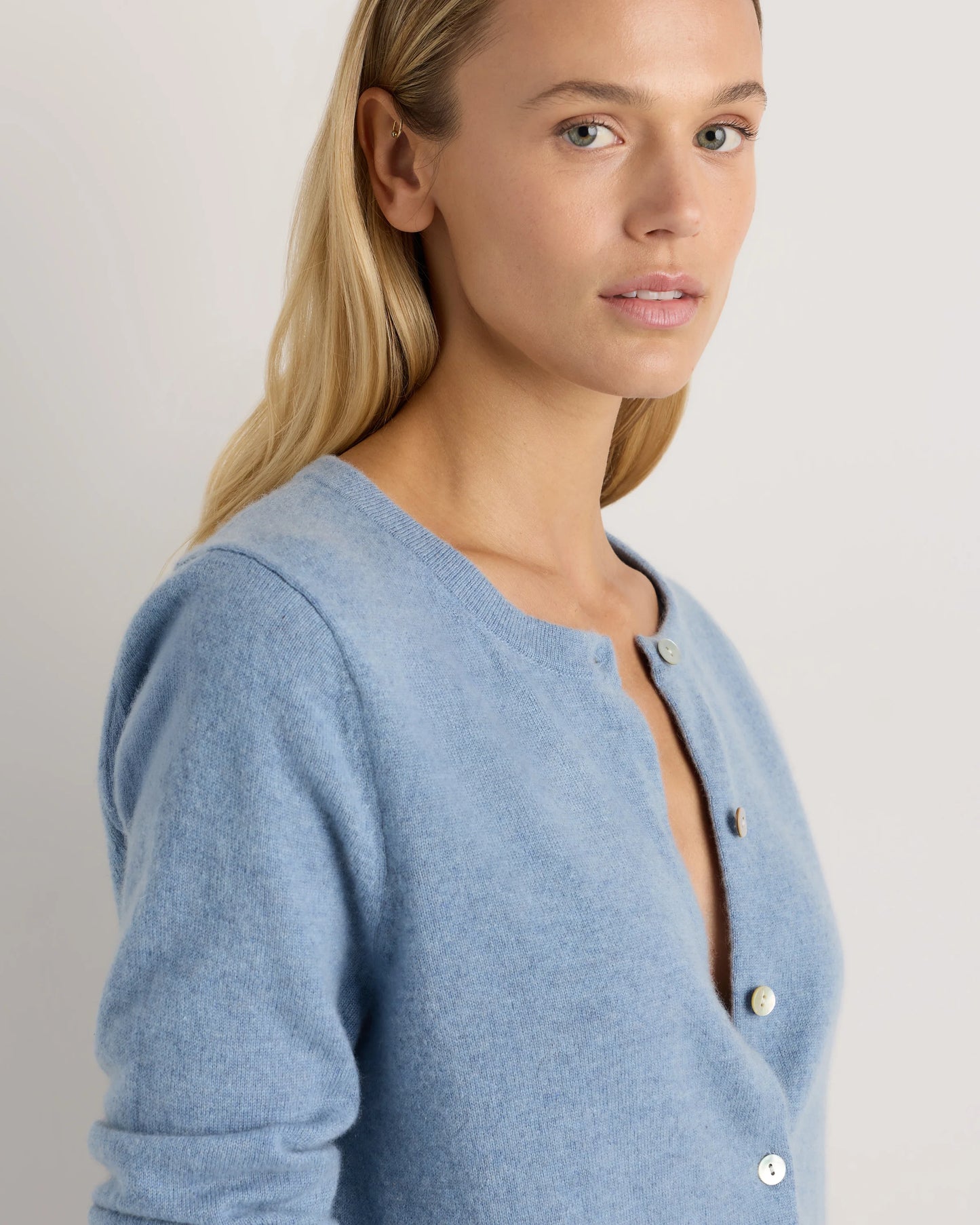 Mongolian Cashmere Cardigan Sweater - XS / Black