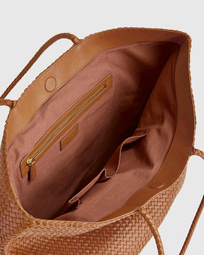 Siena Handwoven Tote - One Size / Taupe