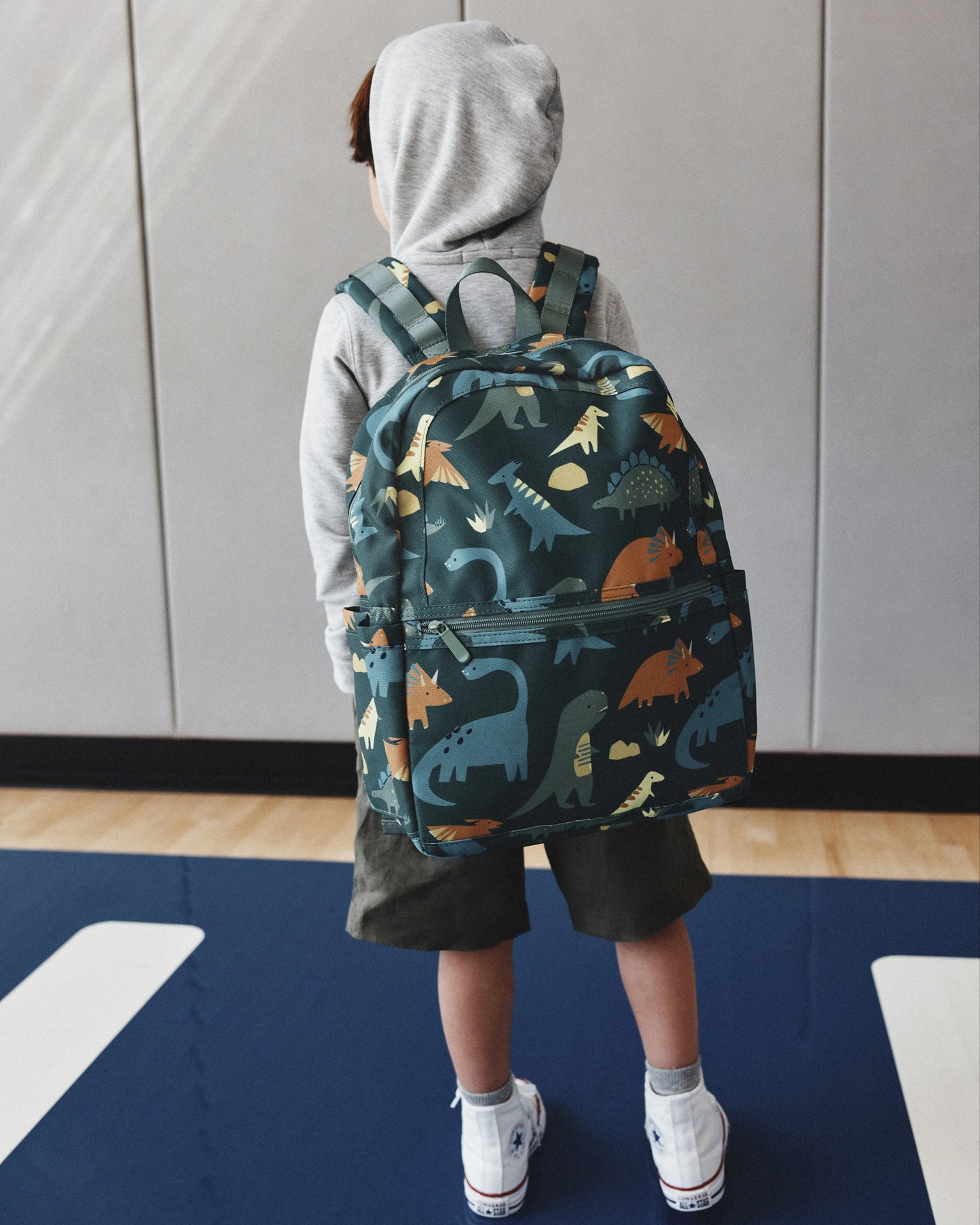 Recycled Double Pocket Backpack - One Size / Rainbow Clouds