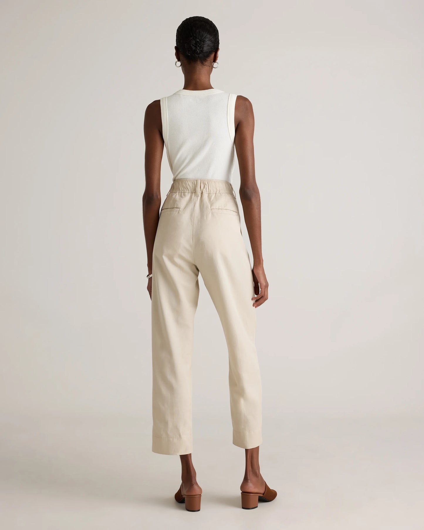 Drapey Twill Tapered Trouser - 0 / True Black
