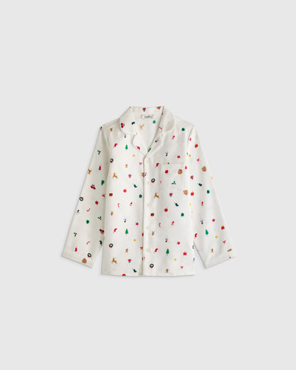 Holiday Flannel Pajama Set - 2T / Multi Holiday