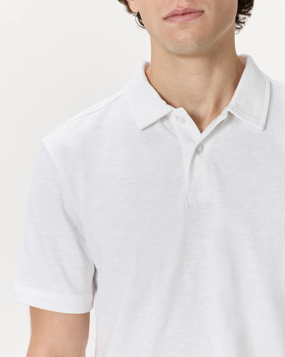 100% Organic Cotton Slub Polo - S / Classic White