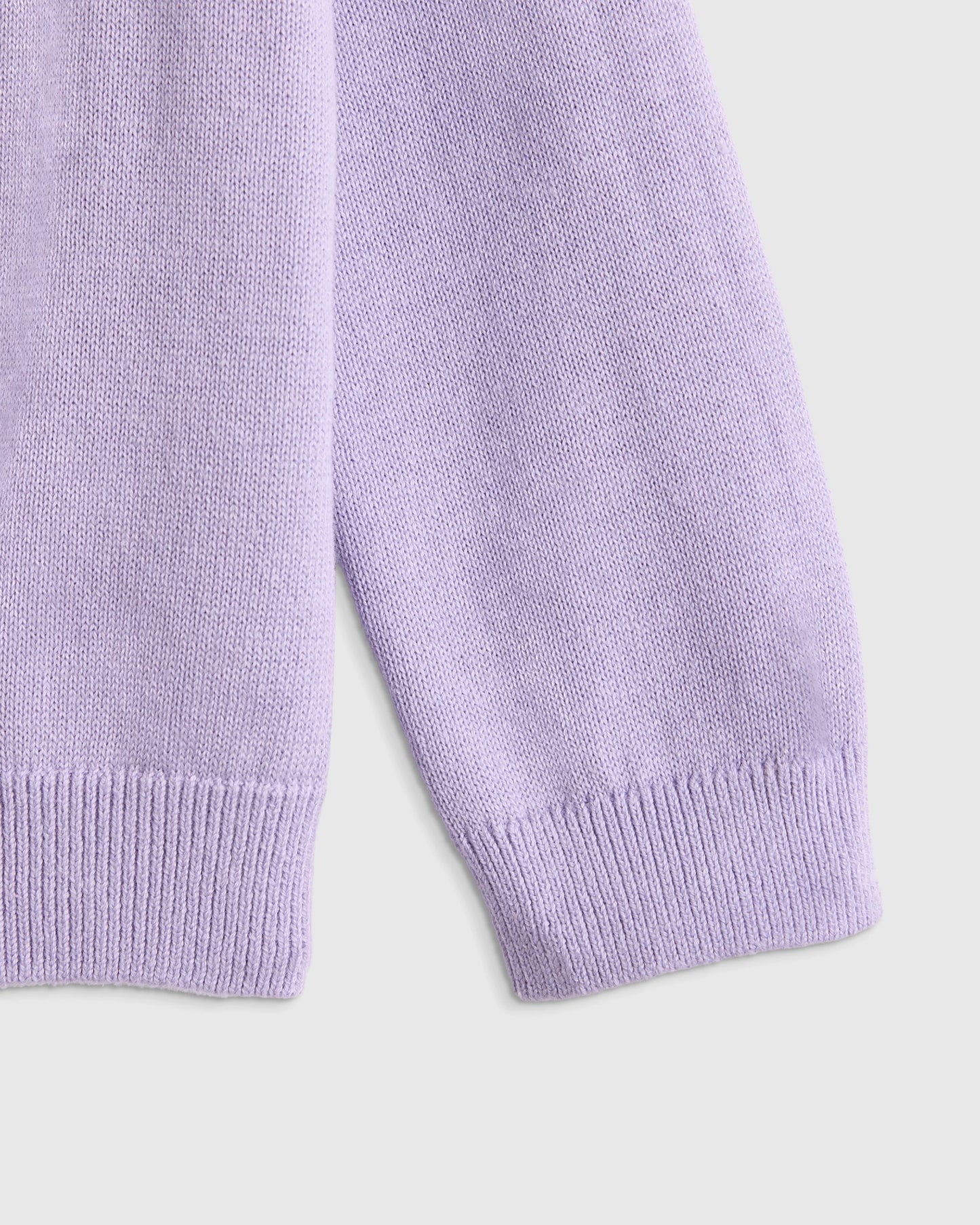 100% Organic Cotton Crewneck Cardigan - 0-3M / Ivory