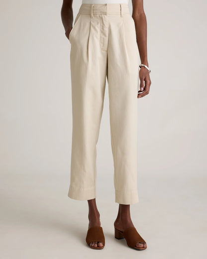 Drapey Twill Tapered Trouser - 0 / True Black