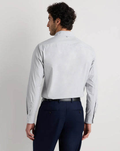 Organic Cotton Stretch Poplin Shirt - S / Grey Gingham
