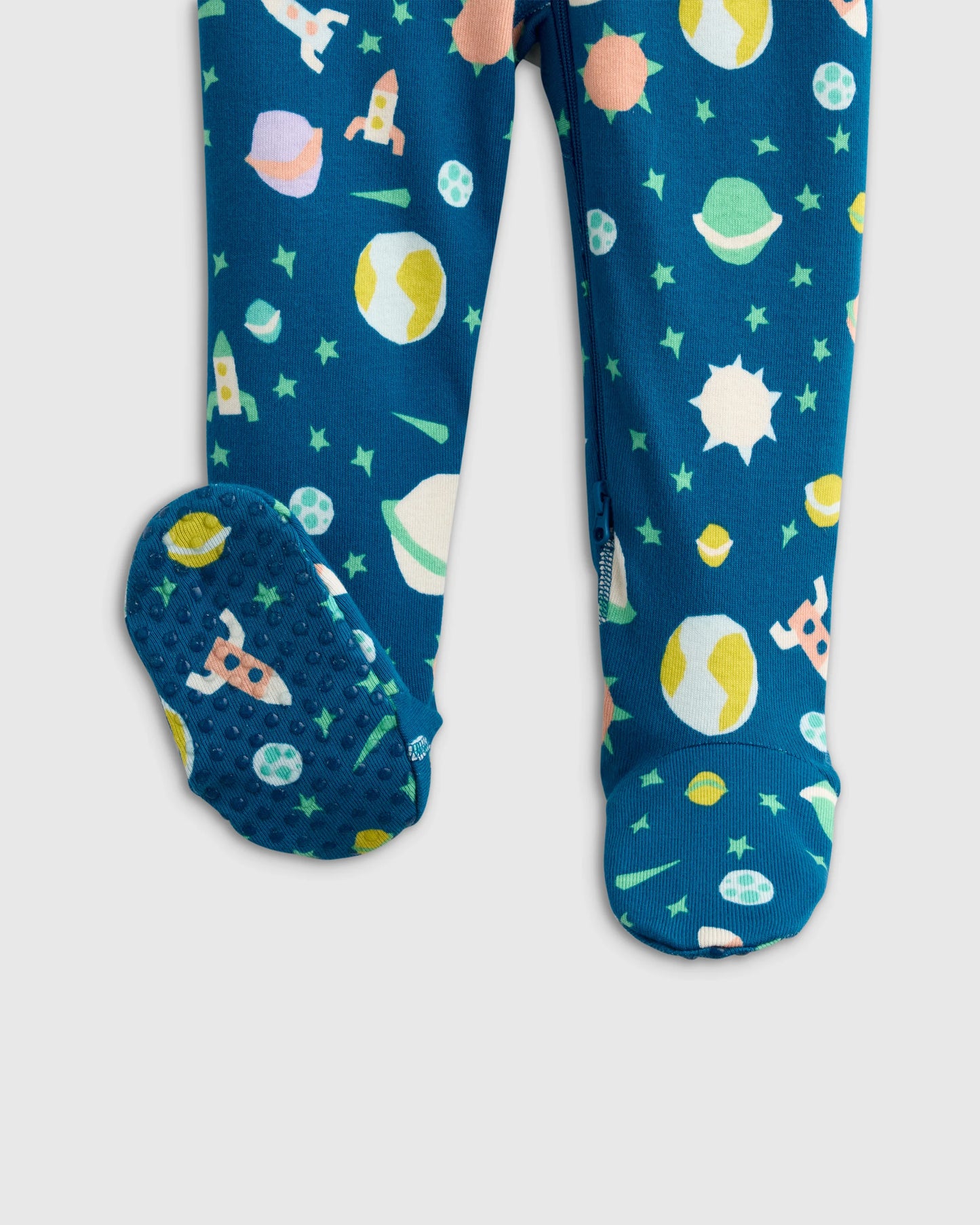 100% Organic Cotton Footie Pajama - 0-3M / Vehicles