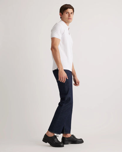 Organic Cotton Pique Polo - XS / Heather Grey